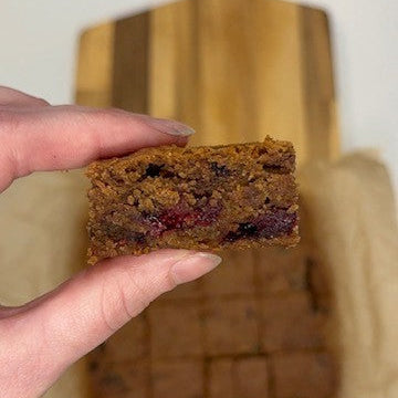 Roasted Berry Blondies